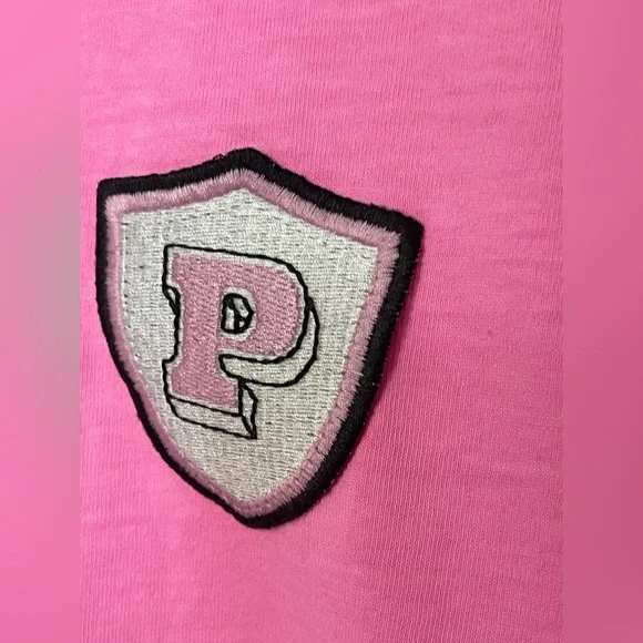 Victoria's Secret Pink Cotton Long Sleeve Crew Neck Racing 100% Cotton Sz L NWT - Picture 3 of 10